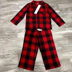 Old Navy Red Plaid Pajama Set
